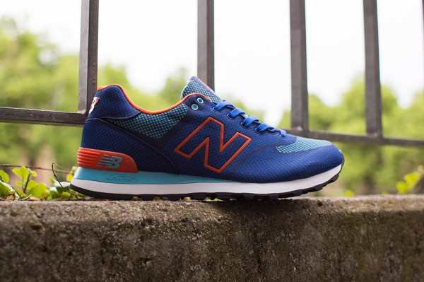 New Balance 574 Woven Blue Orange (2)