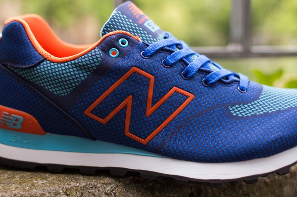 New Balance 574 Woven Blue Orange (4)