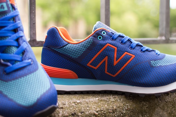 New Balance 574 Woven Blue Orange (6)