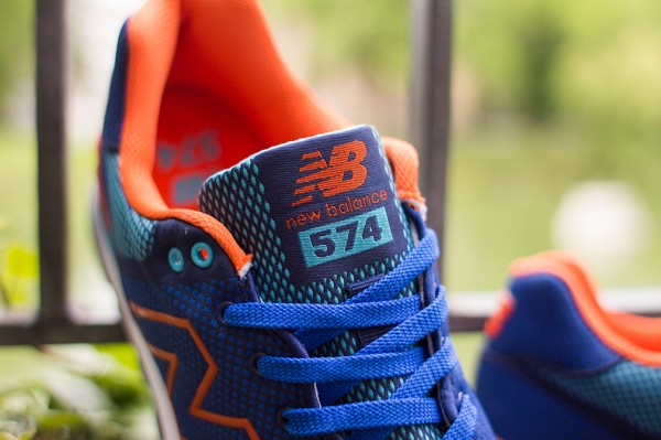 New Balance 574 Woven Blue Orange (7)