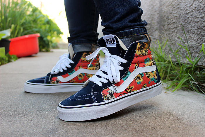 vans sk8 hi aloha yoda