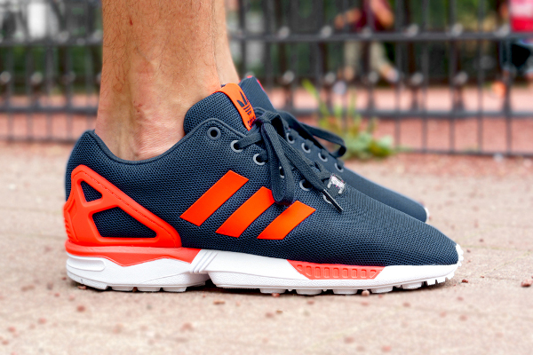 Adidas zx flux bleu on sale orange