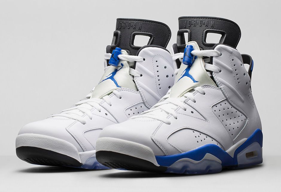 Air Jordan 6 OG 'Sport Blue' Retro 2014 [sortie août 2014]