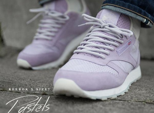 pastel purple reebok classics