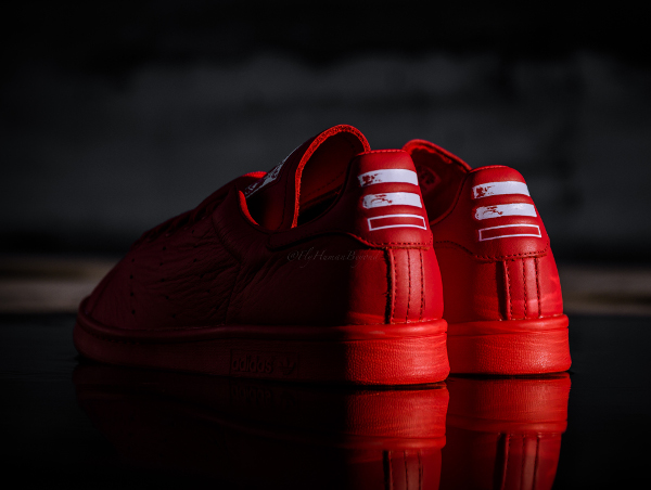 adidas stan smith cuir rouge