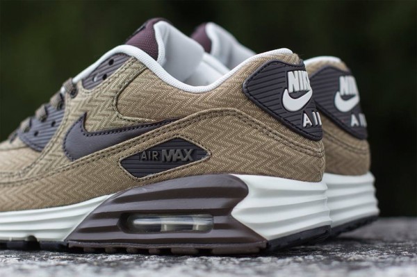 Nike Air Max Lunar90 suit and tie herringbone Dark Dune & Velvet Brown-1