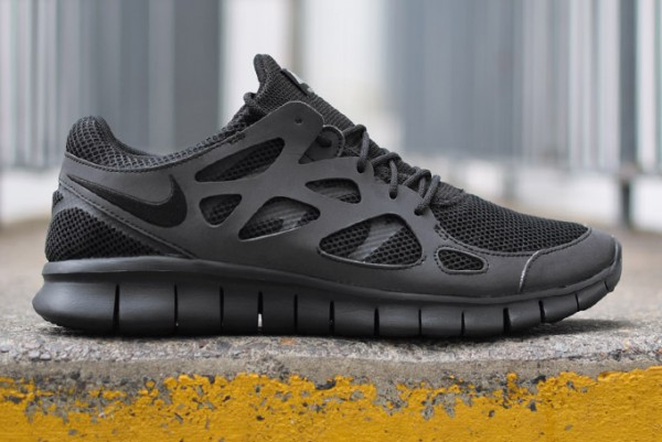 Nike Free Run 2 Triple Black 3M (2)