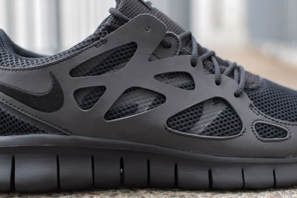 Nike Free Run 2 Triple Black 3M (5)