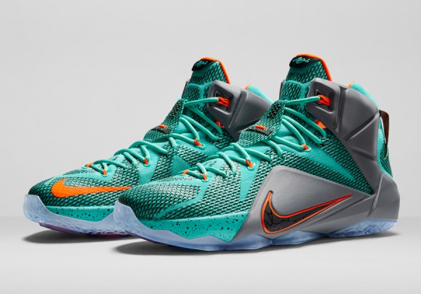 Nike Lebron 12 NSRL (Turquoise Orange) (1)