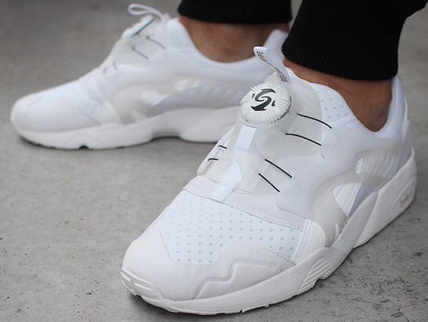 puma trinomic triple white