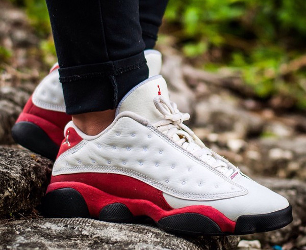 jordan 13 white and red