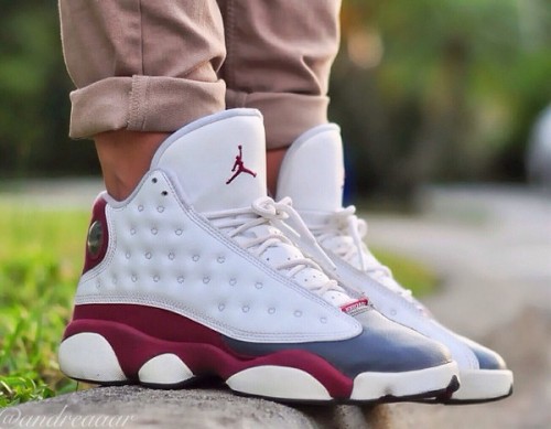 jordan 13 blanche et rouge