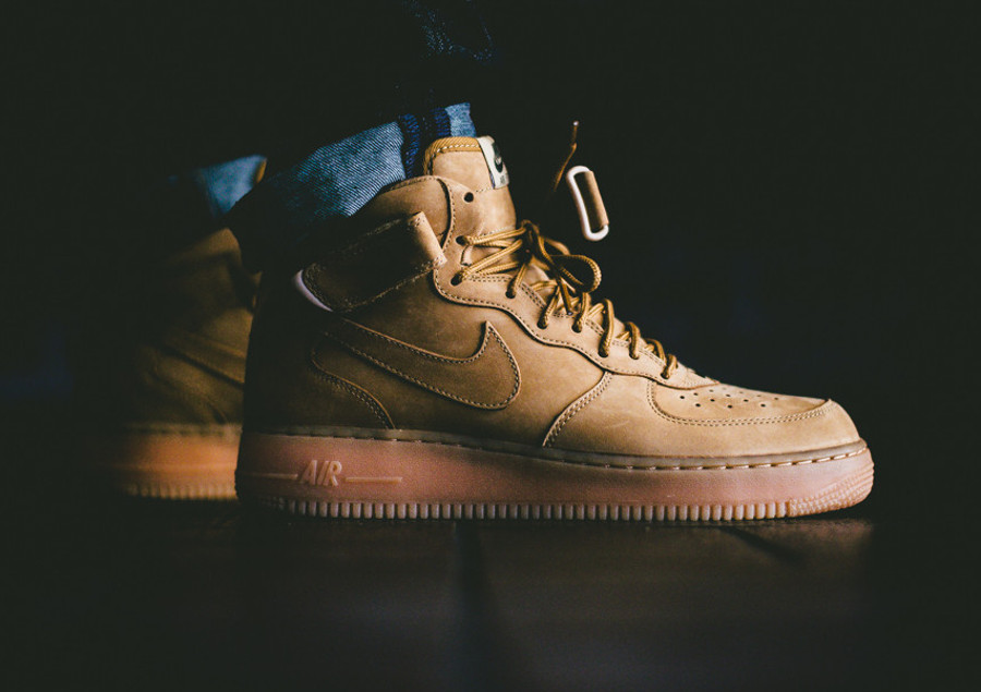 nike air force 1 mid wheat flax