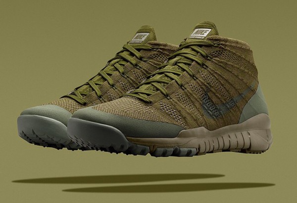 Nike Flyknit Trainer Chukka SFB verte kaki (2)