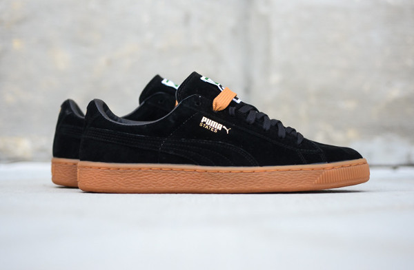 puma suede noir amande