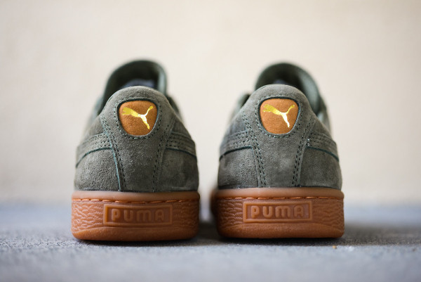 puma baskets en daim avec semelle en gomme noir