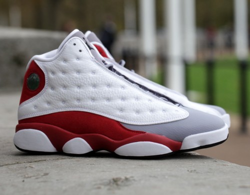 Men Jordan 13 Retro Cement Grey Toe White True Red, Price: $84.00 - New Air Jordan Shoes 2018 