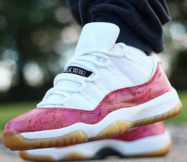 Air Jordan 11 Low Pink Snakeskins - @yousefnajjar