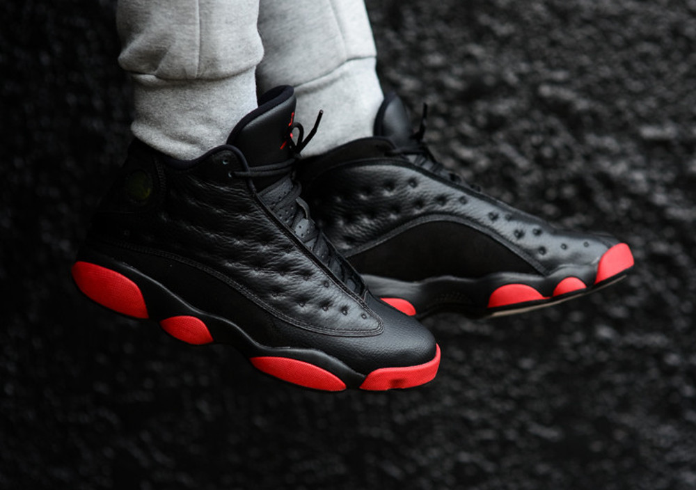 black and red 13 jordans