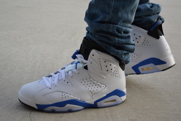 jordan 6 blanche et bleu