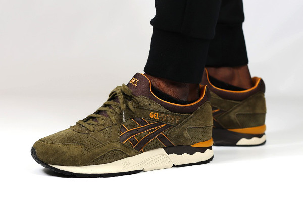 asics gel lyte v dark olive