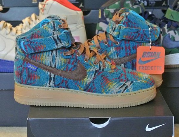 Nike Air Force 1 High ID Pendleton Warm and Dry - @i3rianf