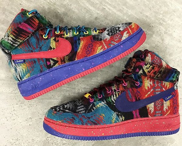 Nike Air Force 1 High ID Pendleton Warm and Dry - @zadehkicks (1)