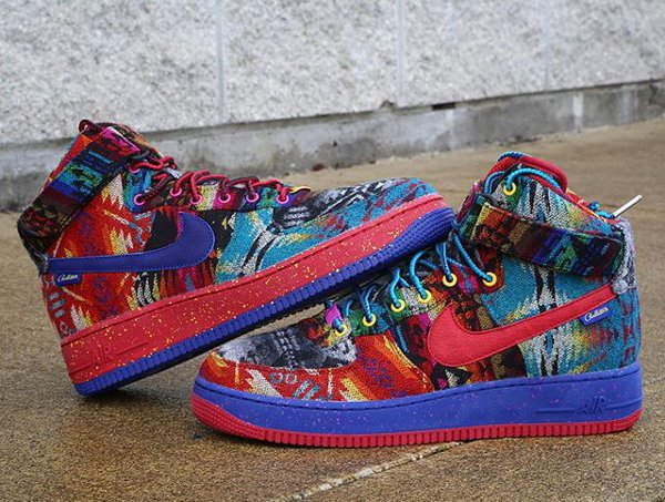 Nike Air Force 1 High ID Pendleton Warm and Dry - @zadehkicks (2)