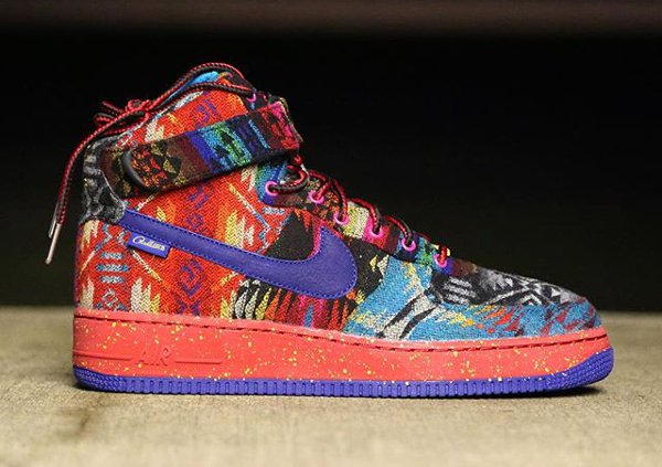 Nike Air Force 1 High ID Pendleton Warm and Dry - @zadehkicks