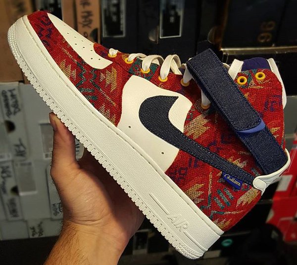 Nike Air Force 1 Mid ID Pendleton Warm and Dry - @bilanairebeats