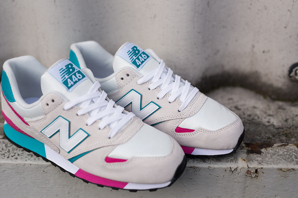 new balance white pink turquoise