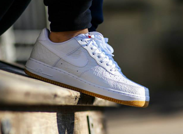 air force 1 croco blanche