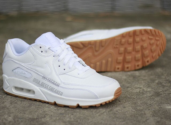 air max 90 white brown sole