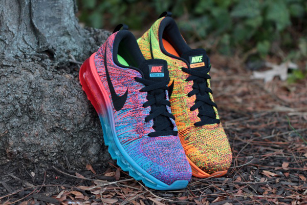 Nike Flyknit Air Max Blue Lagoon Hyper Crimson