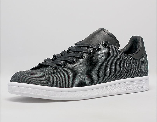 adidas stan smith black denim