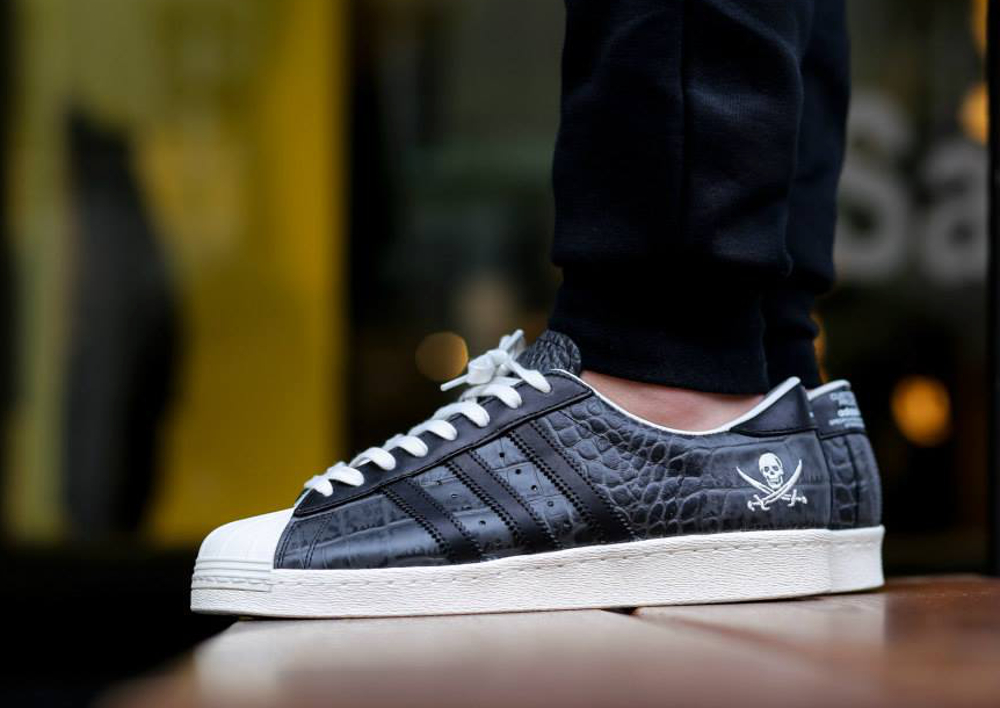 Superstar bande bordeaux croco sale