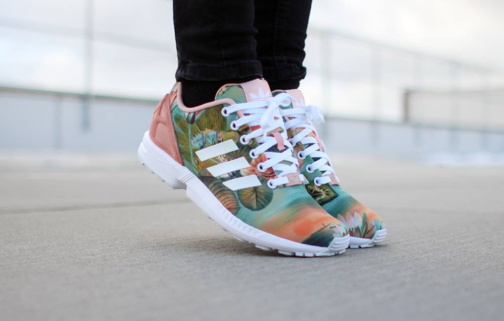 Adidas ZX Flux x The Farm Company (paysage) aux pieds (3)