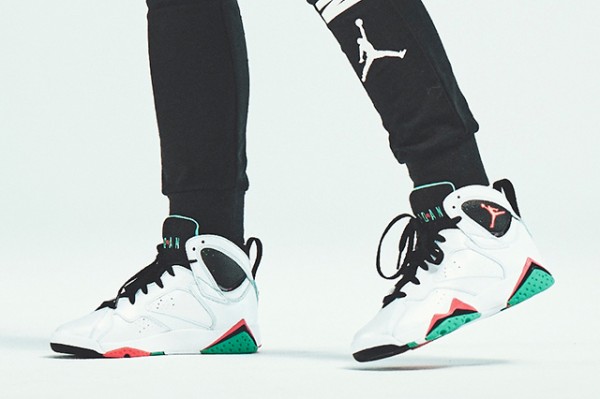 Air Jordan 7 GS White Black Infrared 23 Verde