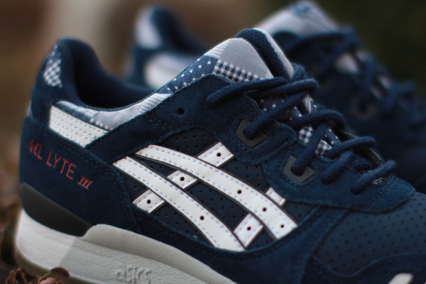 Asics Gel Lyte 3 Plaid 'Navy White' (2)