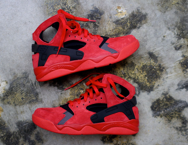 Nike Air Flight Huarache Suede 'University Red' (rouge) (4)