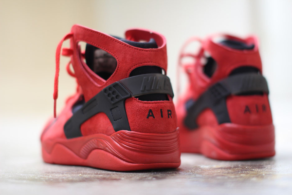 Nike Air Flight Huarache Suede 'University Red' (rouge) (5)