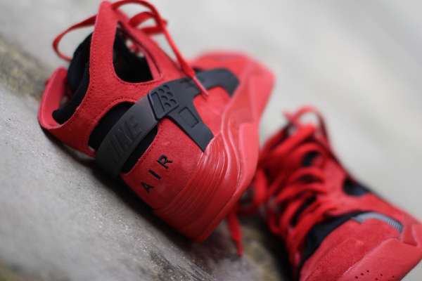 Nike Air Flight Huarache Suede 'University Red' (rouge) (6)