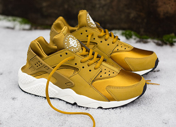 nike huarache femme or