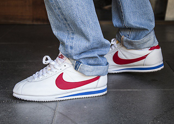 Nike Cortez OG 2015 Forrest Gump aux pieds