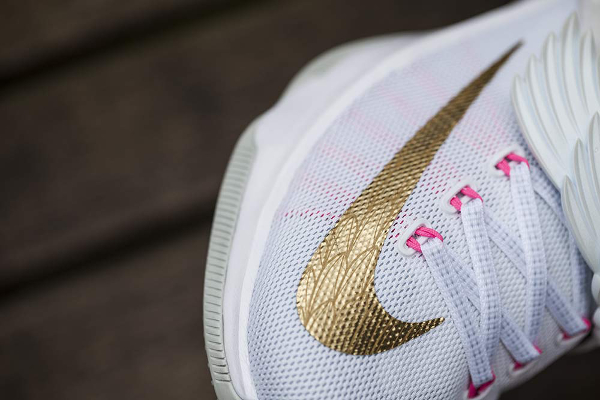 Nike KD 7 'Aunt Pearl' (White Metallic Gold Pink)  (3)