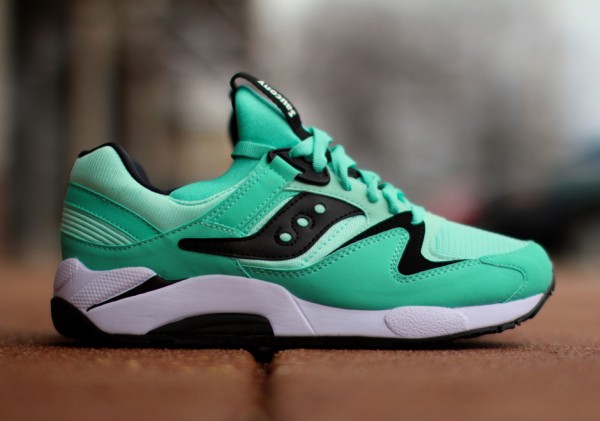 saucony grid 9000 femme verte