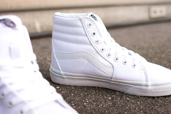 Vans Sk8 Hi True White (blanc)  (2)