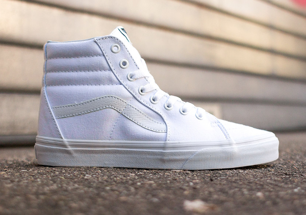 Vans Sk8 Hi True White (blanc)  (3)