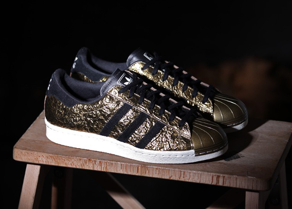 adidas superstar doré