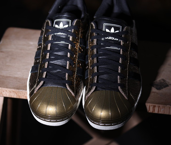 adidas superstar 80s metal toe enfant or